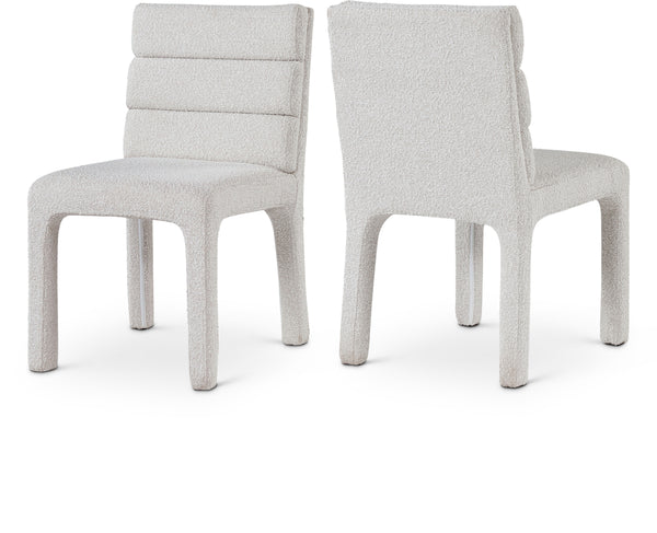 Kai Cream Boucle Fabric Dining Chair