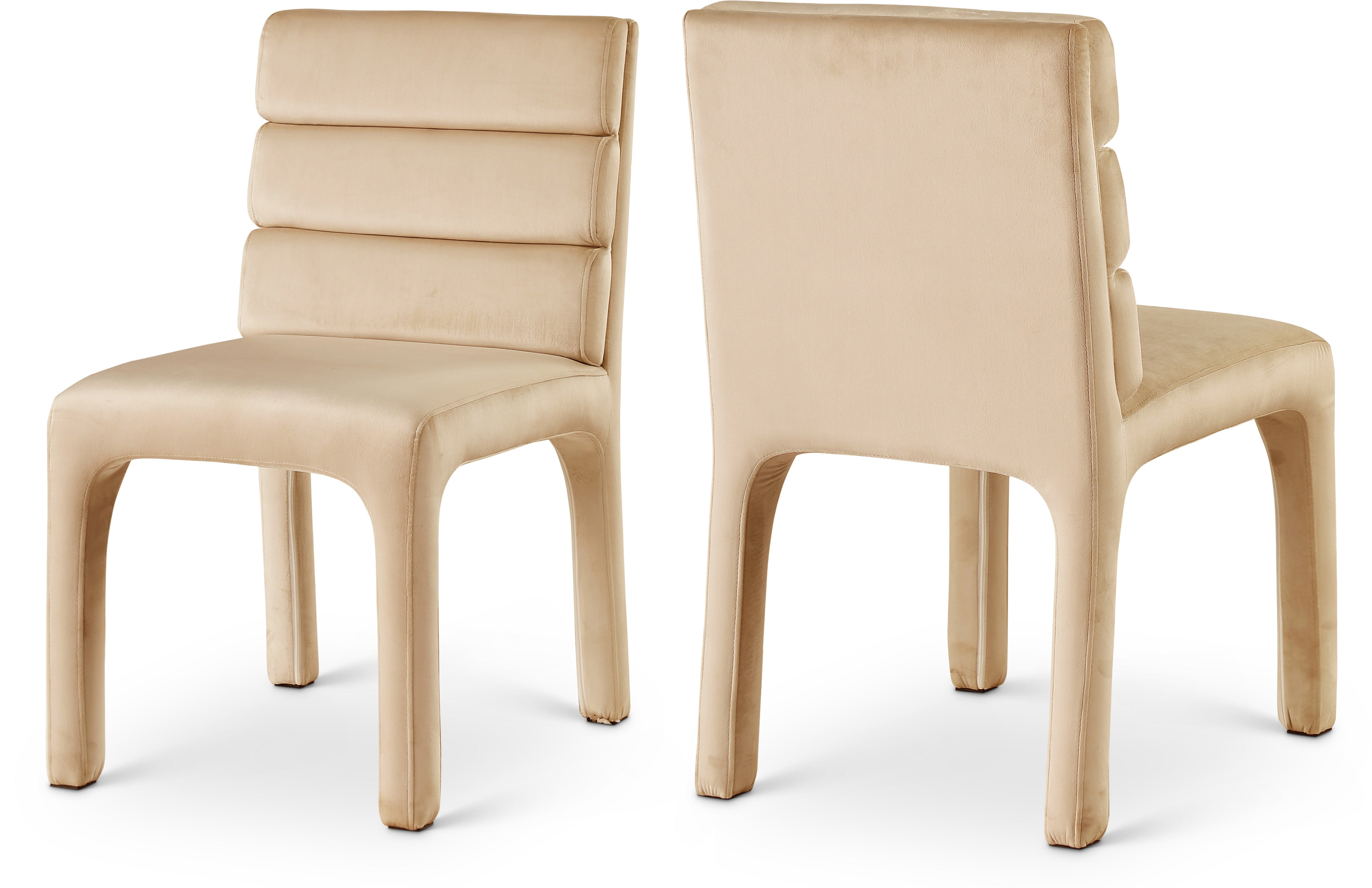 Kai Cognac Velvet Dining Chair