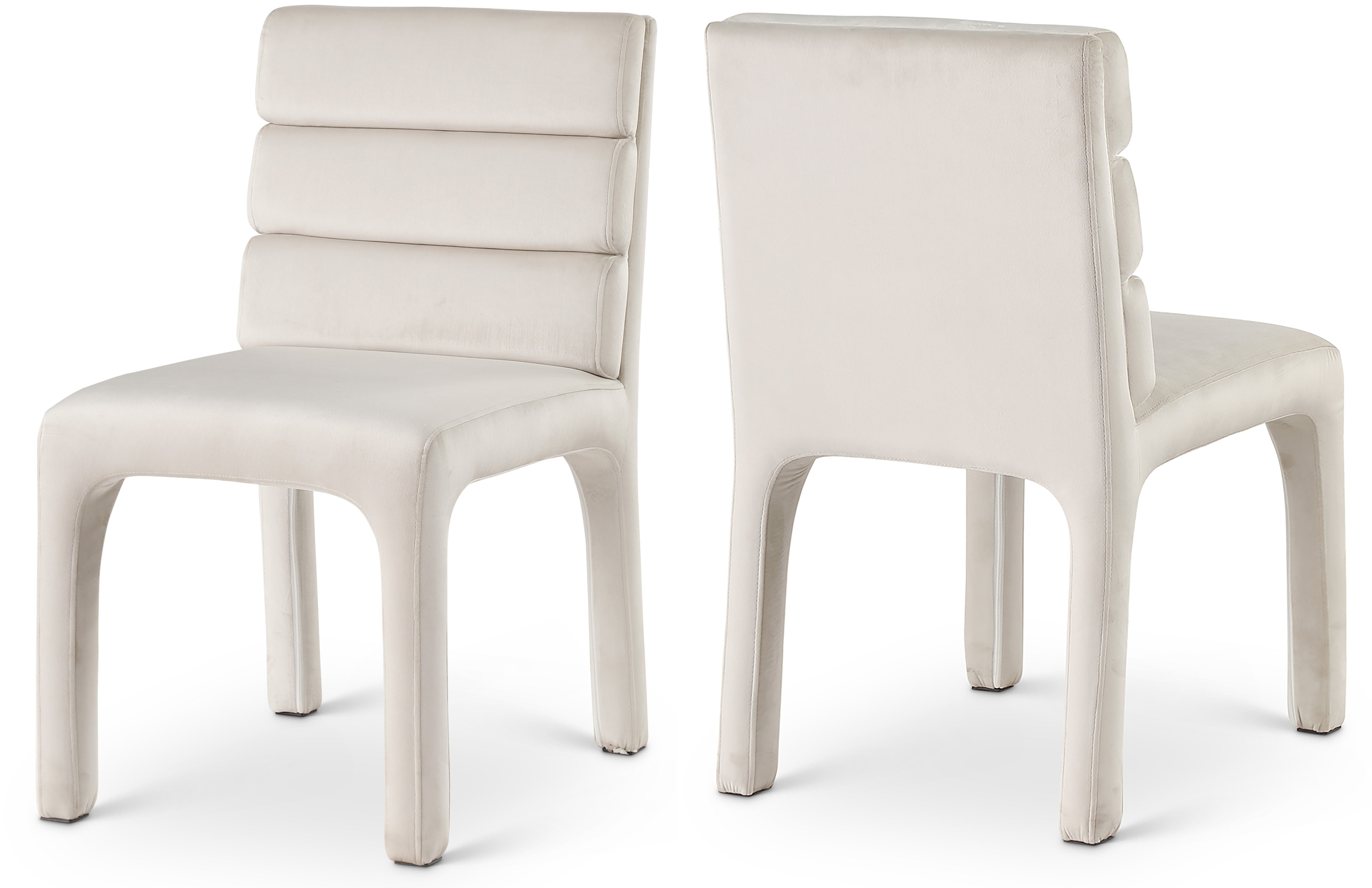 Kai Cream Velvet Dining Chair