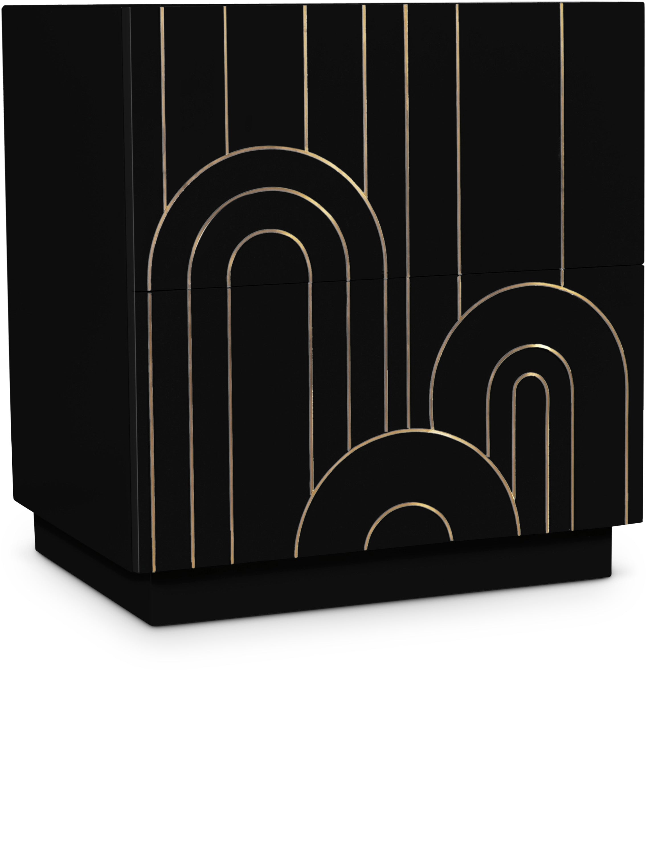 Turin Black Night Stand