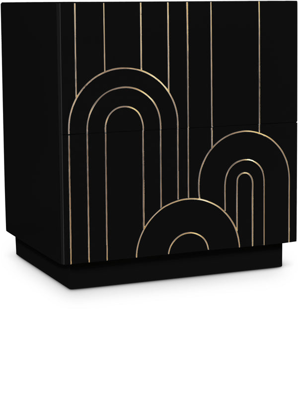 Turin Black Night Stand