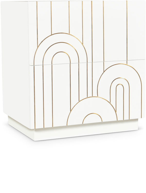 Turin White Night Stand