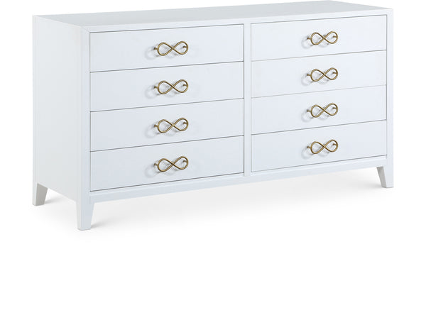 Bowtie White / Gold Dresser