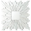 Brantley Square Sunburst Wall Mirror Silver