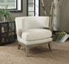 Jordan Dominic Barrel Back Accent Chair White and Weathered Grey