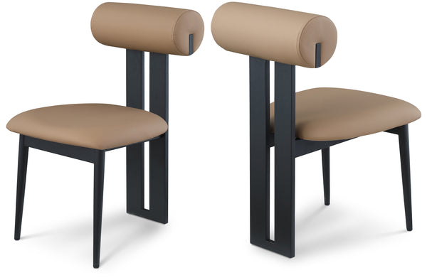 Dario Tan Vegan Leather Dining Chair