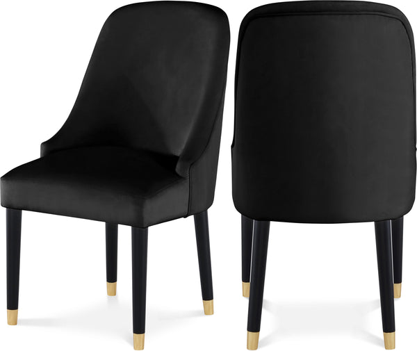 Omni Black Velvet Dining Chair