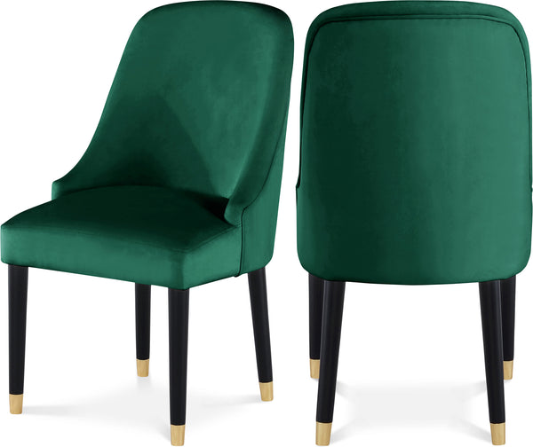 Omni Green Velvet Dining Chair