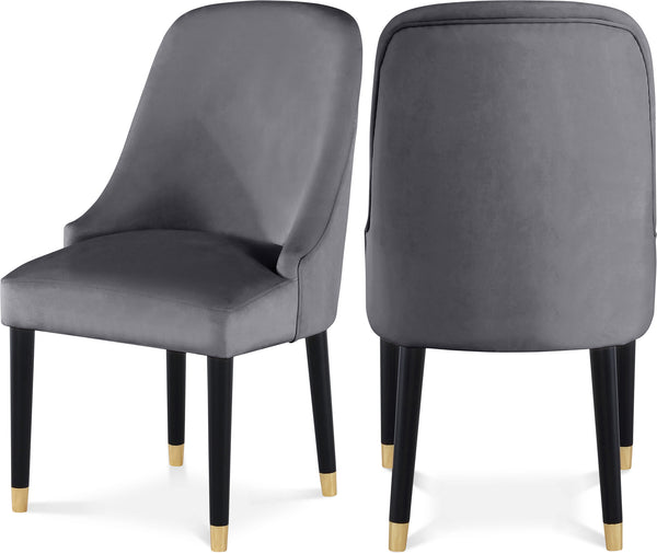 Omni Grey Velvet Dining Chair