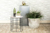 Halona Round Accent Table with Marble Top White