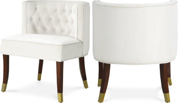 Perry Cream Velvet Dining Chair