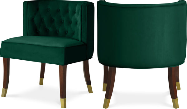 Perry Green Velvet Dining Chair