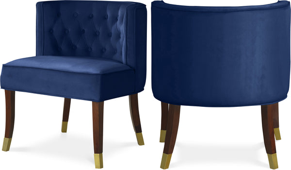 Perry Navy Velvet Dining Chair