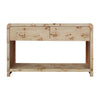 47" Cube Console With 2 Drawers, Natural