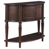 Brenda Console Table with Curved Front Brown