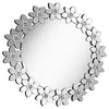 Cordelia Round Floral Frame Wall Mirror