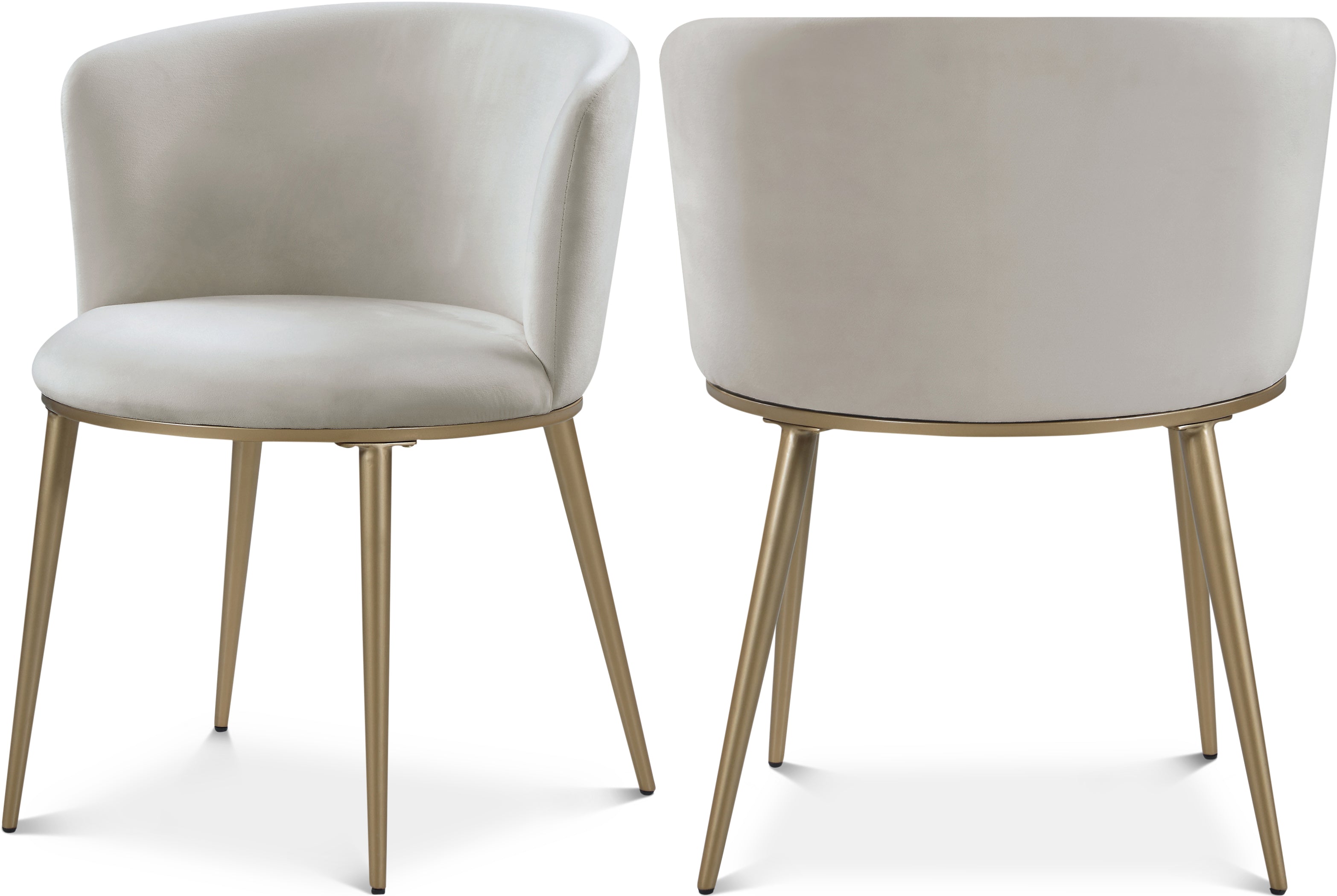 Skylar Cream Velvet Dining Chair