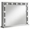 Wilmer Rectangular Table Mirror with Lighting Silver