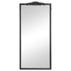 Sylvie French Provincial Rectangular Floor Mirror Black