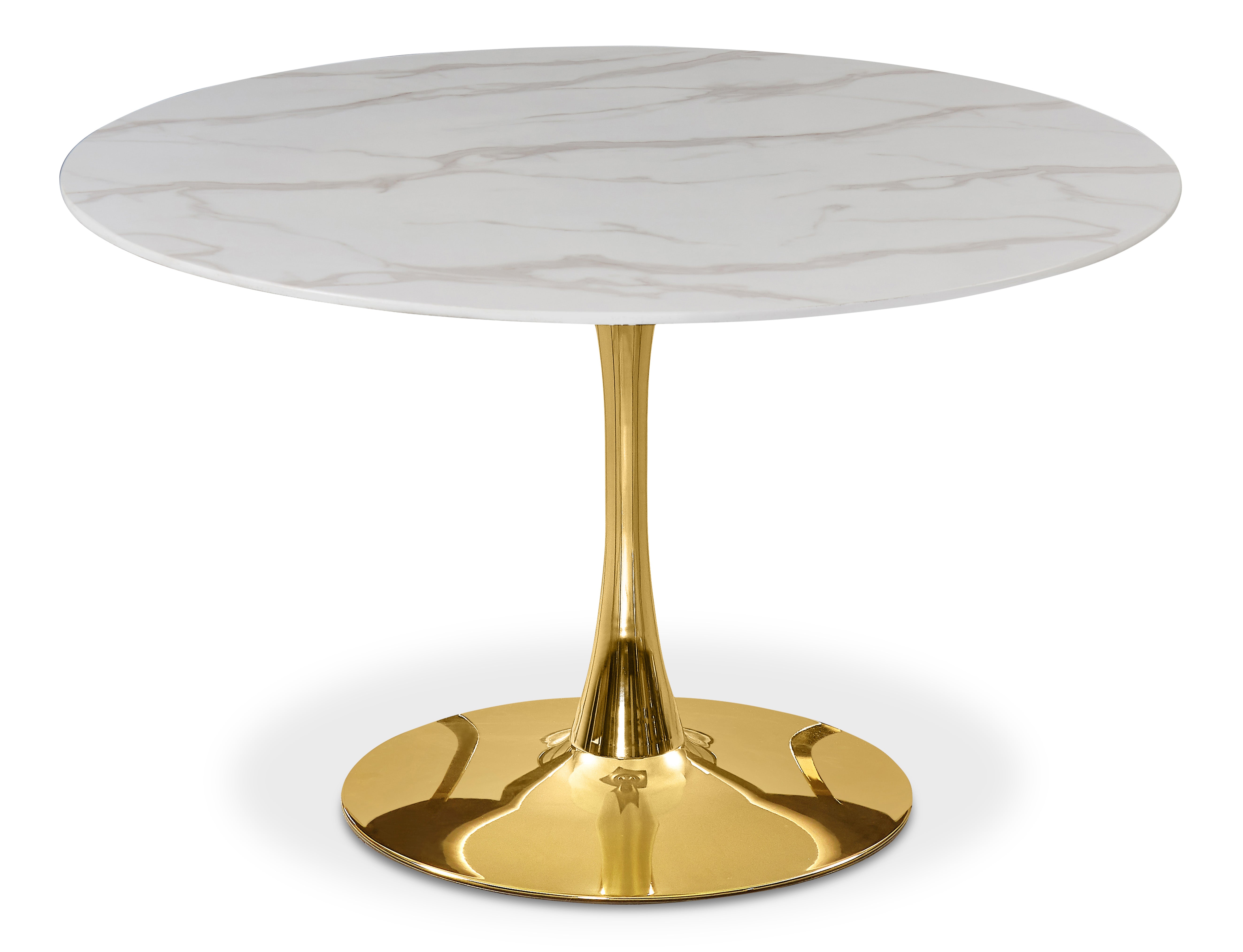 Tulip Gold Dining Table (3 Boxes)