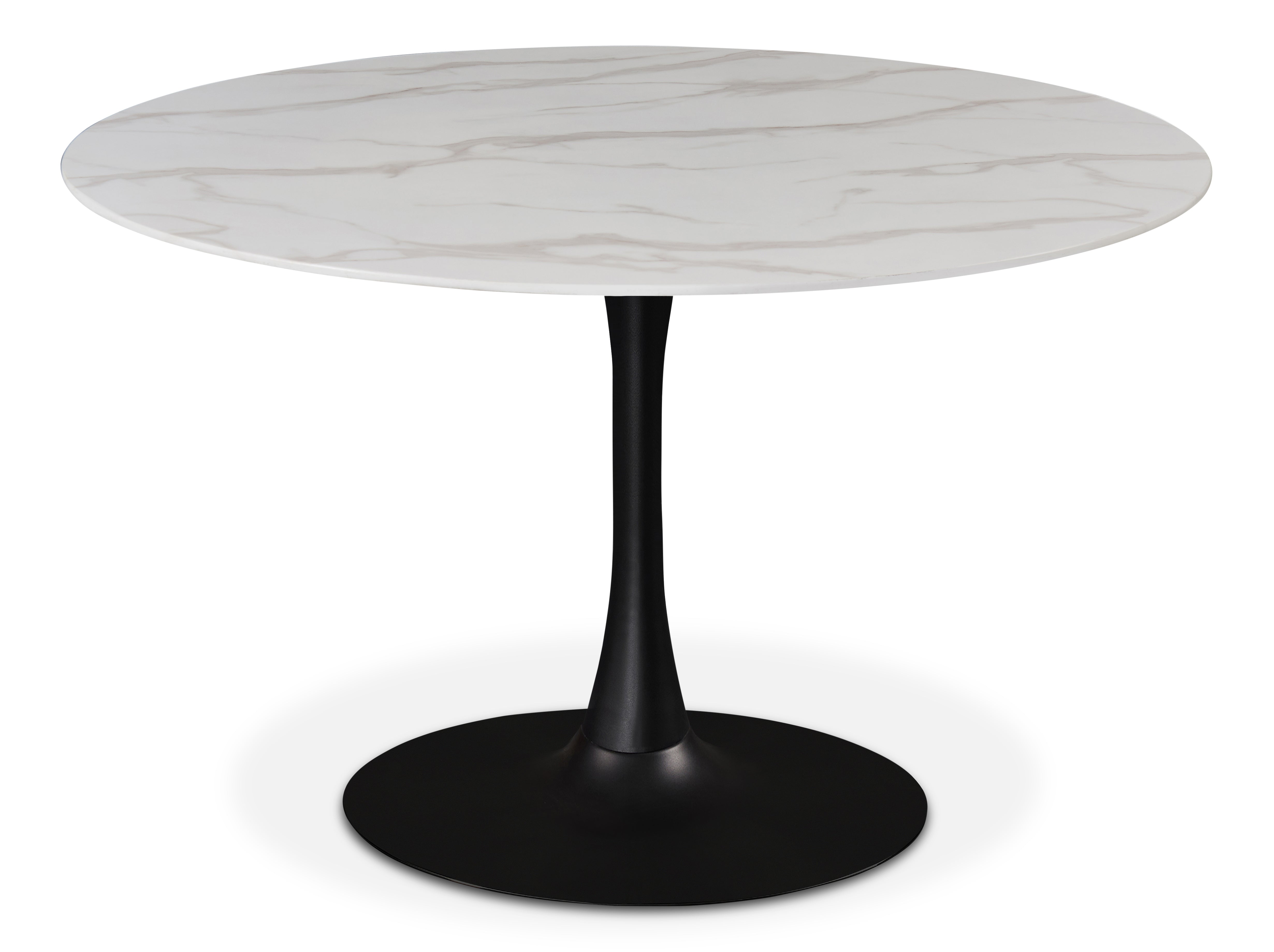 Tulip Matte Black Dining Table