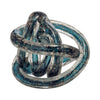 Glass, 4" Knot Blue