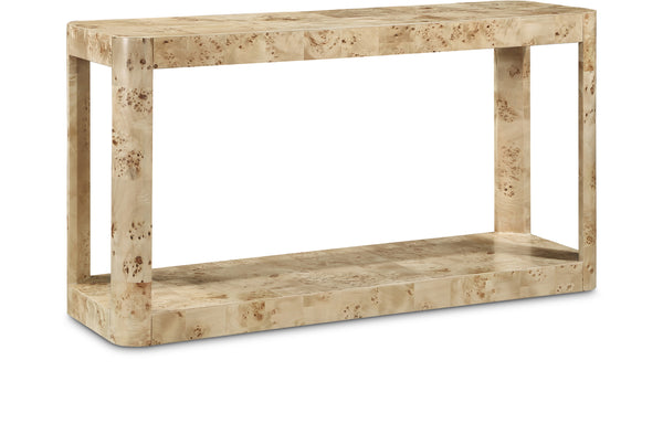 Reeves Burl Console Table