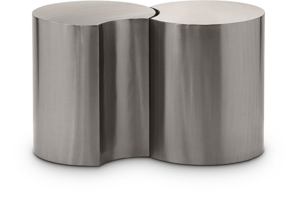 Dimple Silver End Table