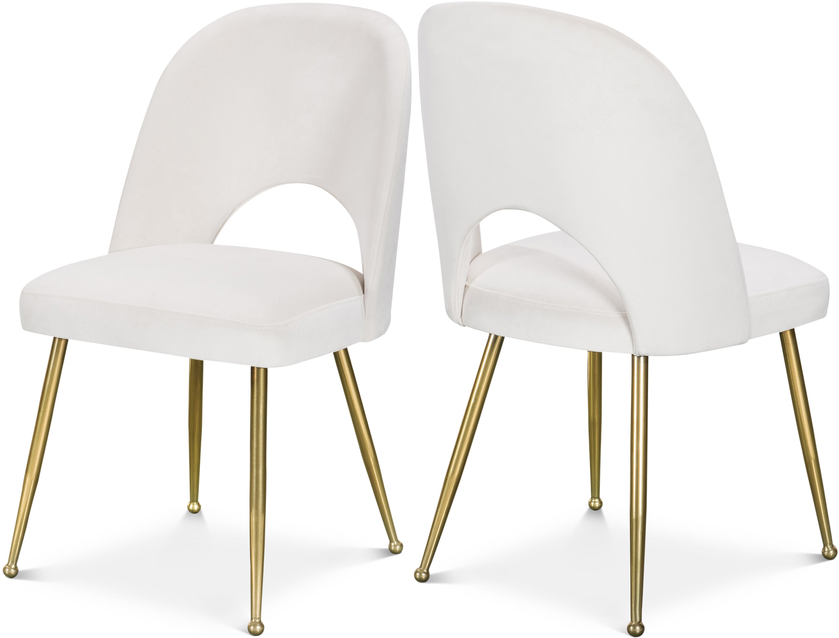 Logan Cream Velvet Dining Chair