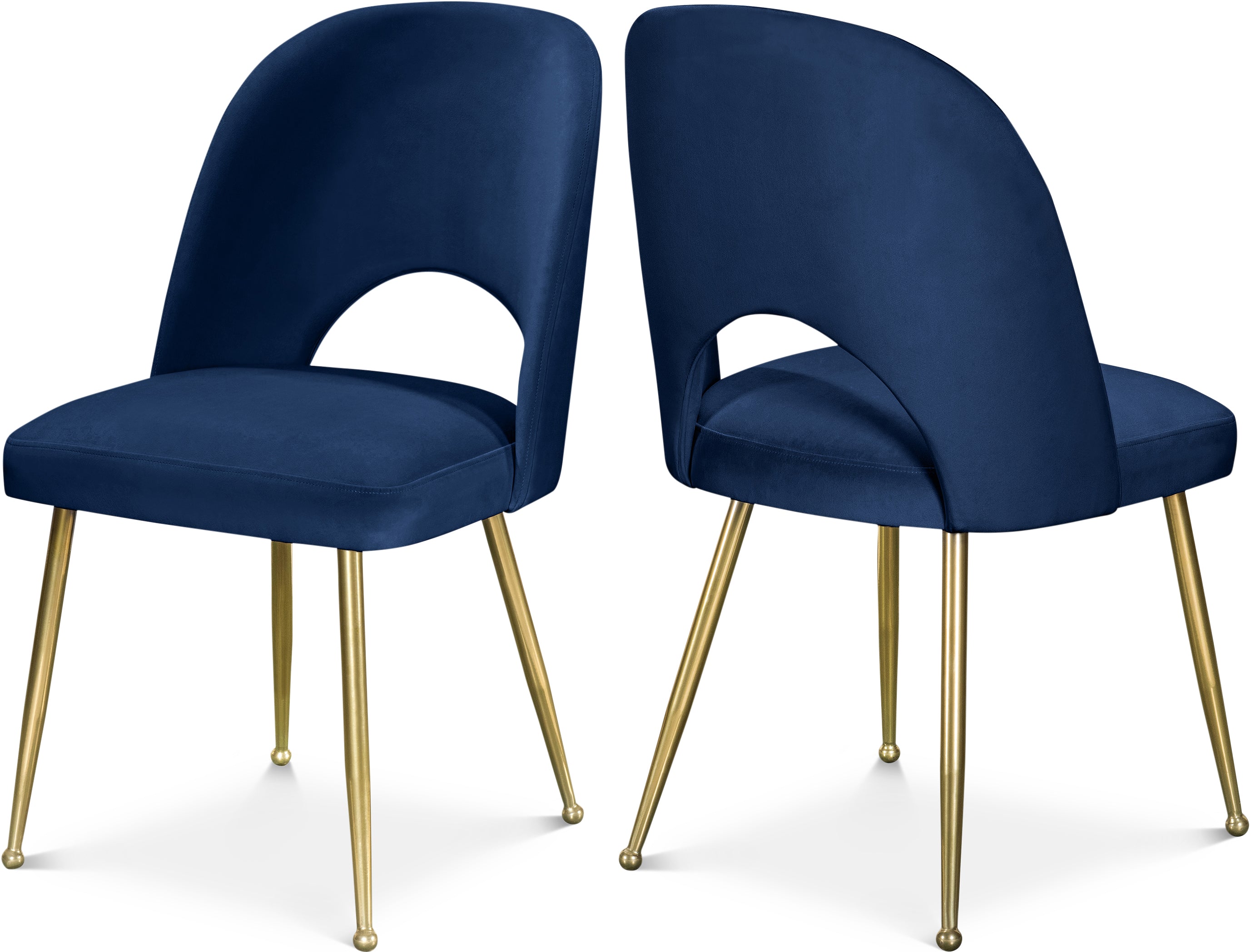 Logan Navy Velvet Dining Chair