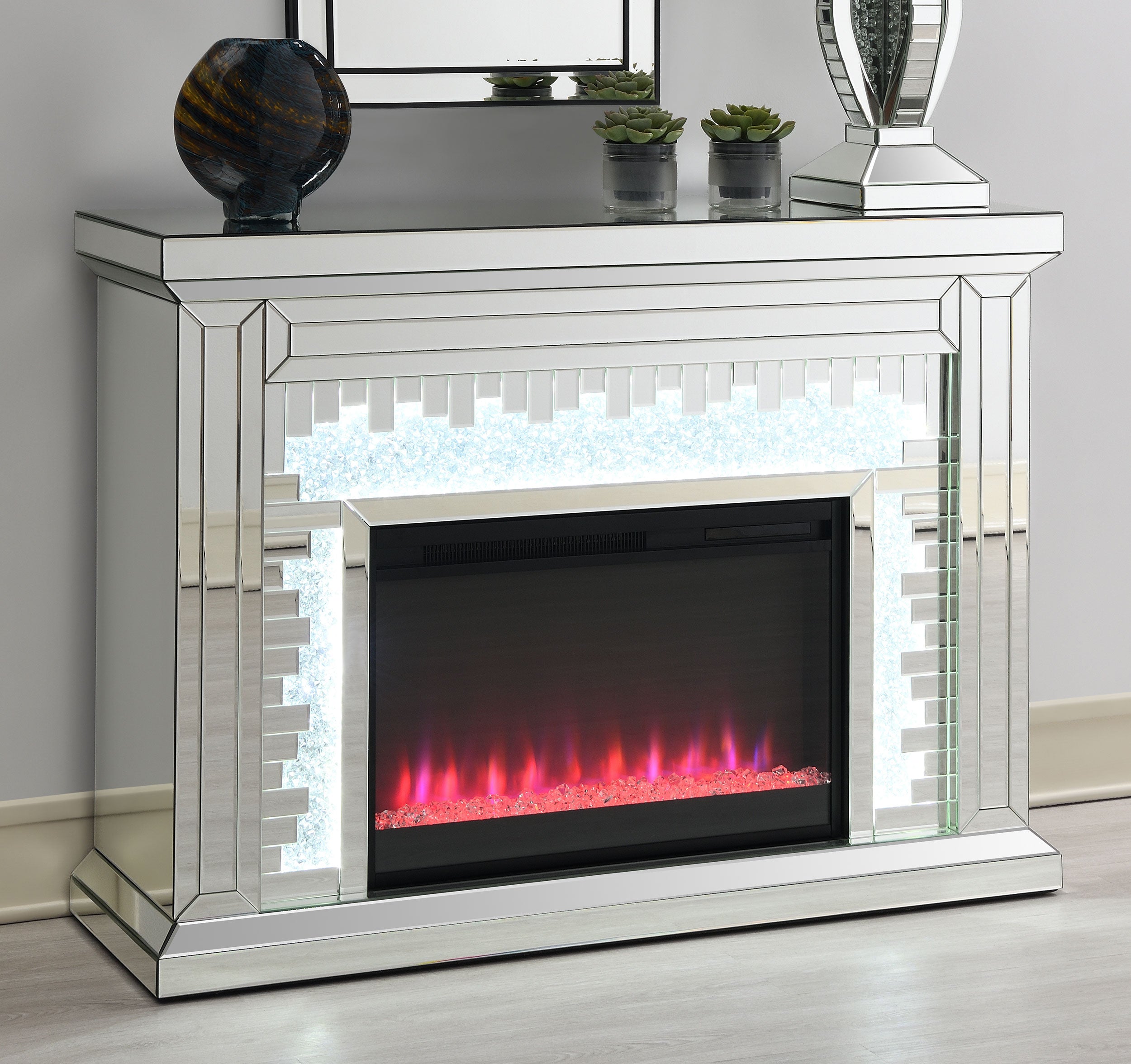 Gilmore Rectangular Freestanding Fireplace Mirror