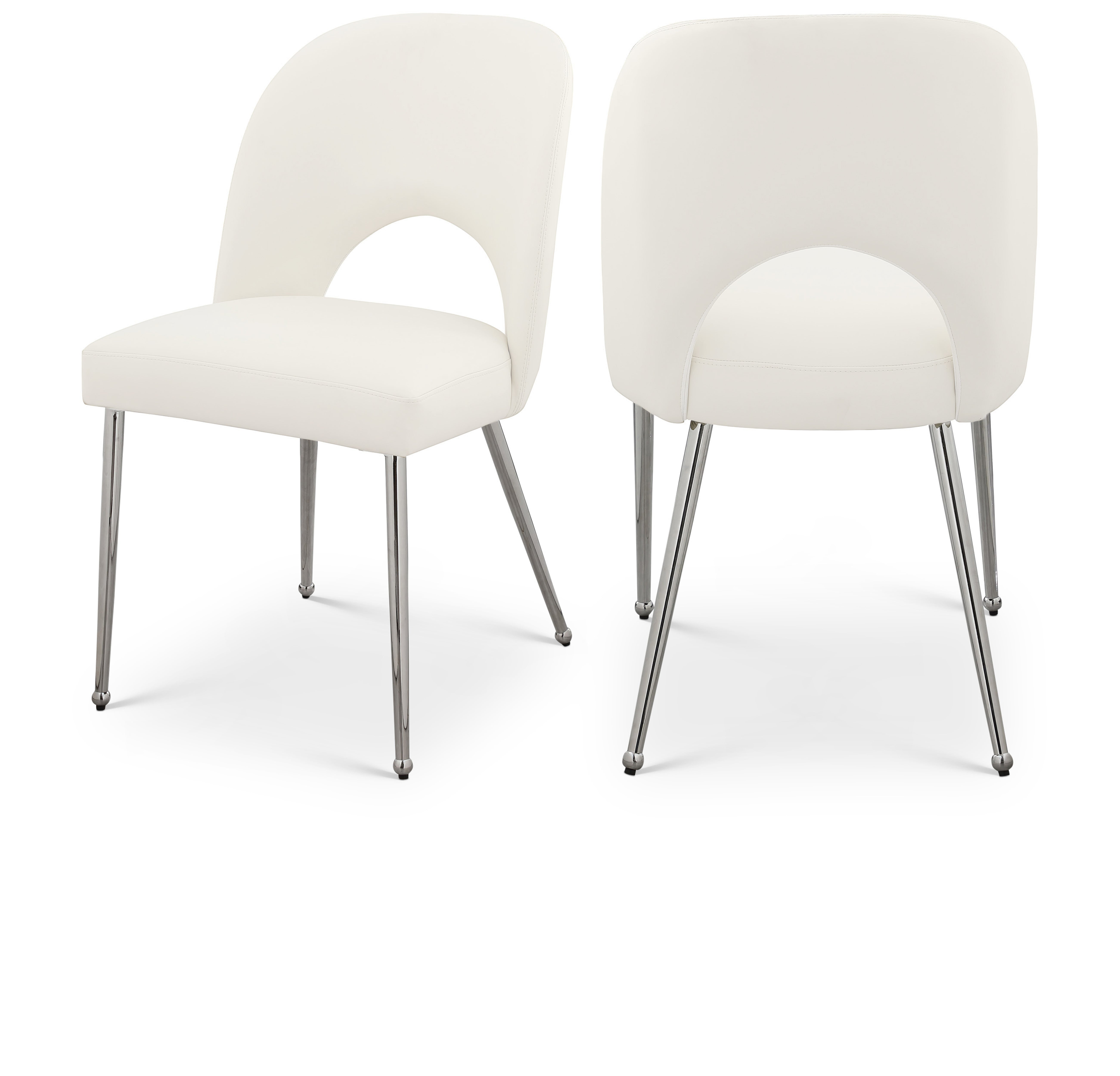 Logan Cream Vegan Leather Dining Chair