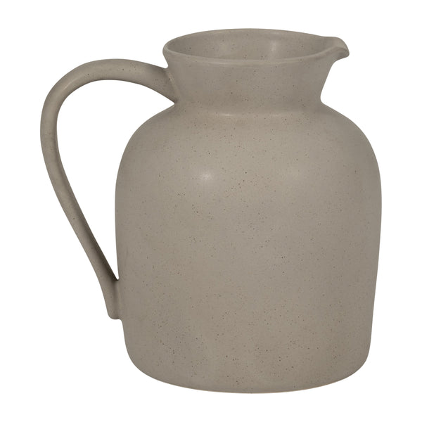 Cer, 8" Pitcher Vase, Gray