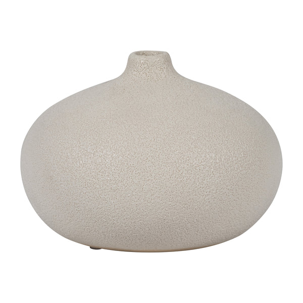 Cer, 5" Round Volcanic Vase, Cotton