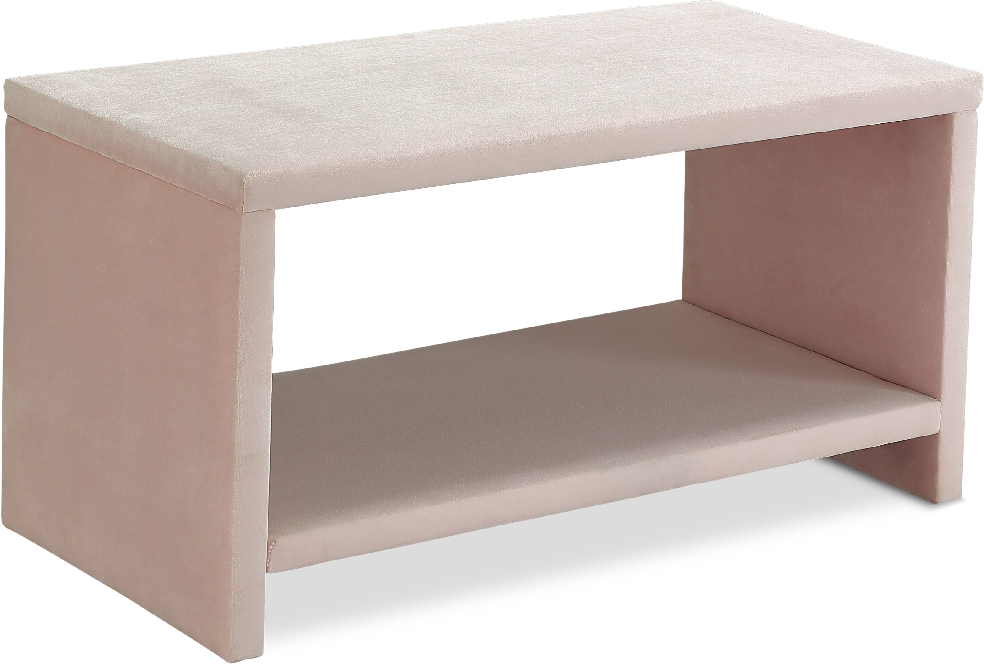 Cleo Pink Velvet Night Stand