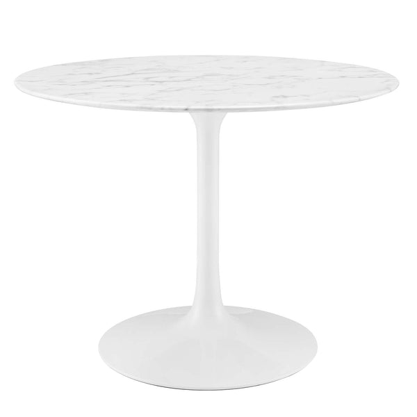 Lippa 40" Round Artificial Marble Dining Table