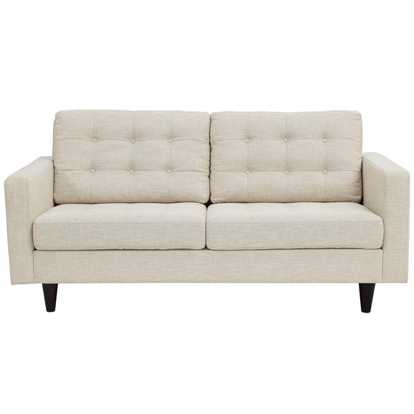 Empress Upholstered Fabric Loveseat