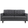 Empress Upholstered Fabric Loveseat