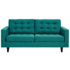 Empress Upholstered Fabric Loveseat