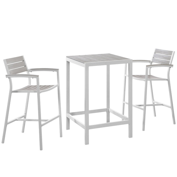 Maine 3 Piece Outdoor Patio Dining Set