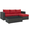 Sojourn 3 Piece Outdoor Patio Sunbrella® Sectional Set