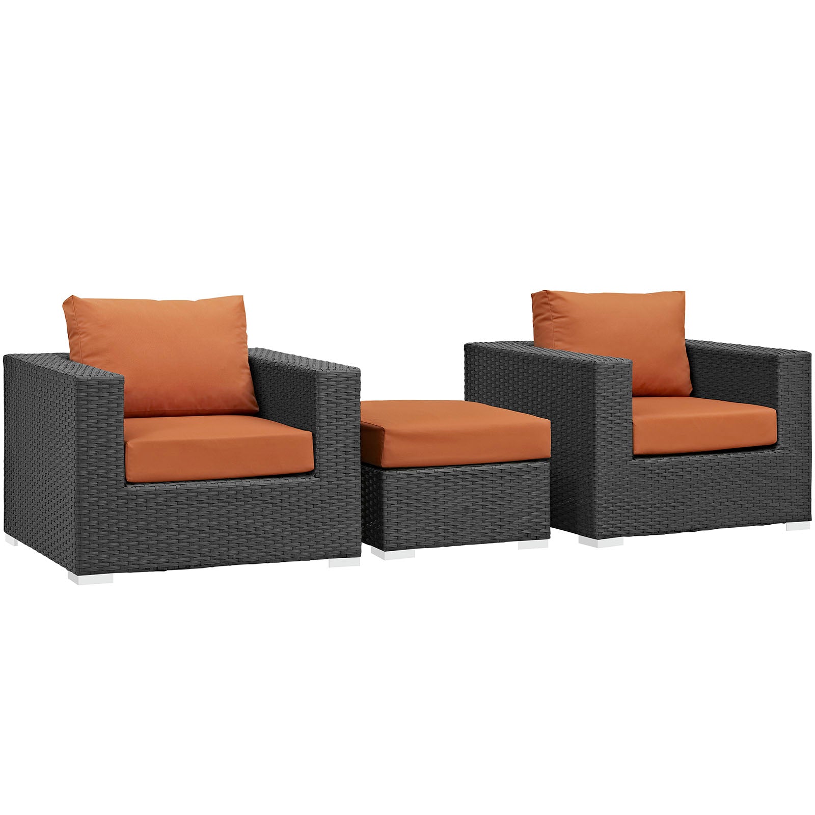 Sojourn 3 Piece Outdoor Patio Sunbrella® Sectional Set