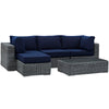 Summon 5 Piece Outdoor Patio Sunbrella® Sectional Set