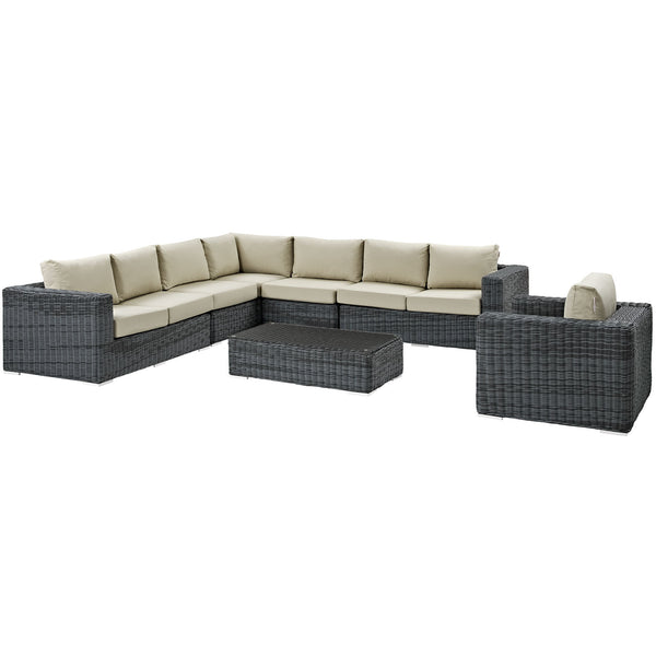 Summon 7 Piece Outdoor Patio Sunbrella® Sectional Set