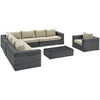 Summon 7 Piece Outdoor Patio Sunbrella® Sectional Set