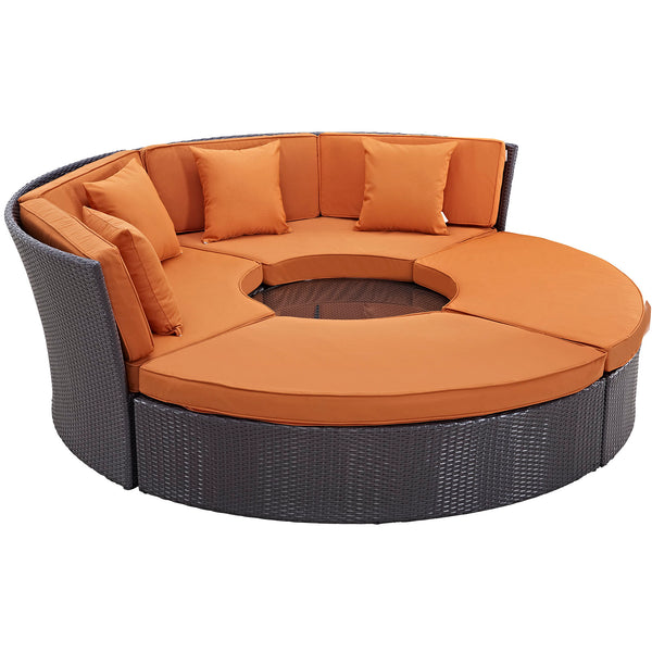 Convene Circular Outdoor Patio Daybed Set