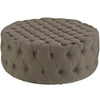 Amour Upholstered Fabric Ottoman