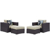 Convene 4 Piece Outdoor Patio Sectional Set