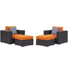 Convene 4 Piece Outdoor Patio Sectional Set