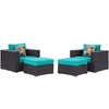 Convene 4 Piece Outdoor Patio Sectional Set